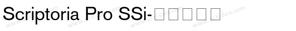 Scriptoria Pro SSi字体转换